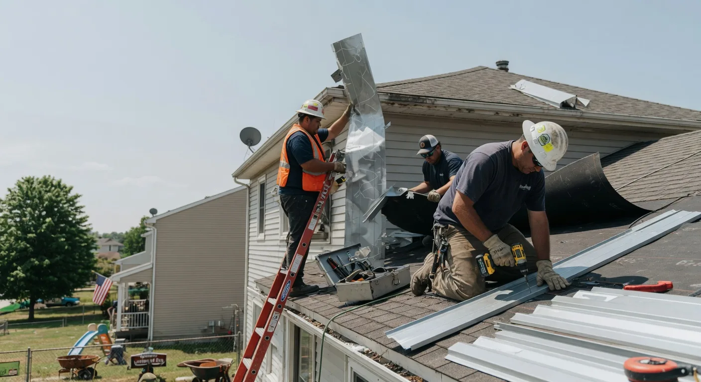 Storm Damage Metal Roof Repair in Ohiopyle, PA